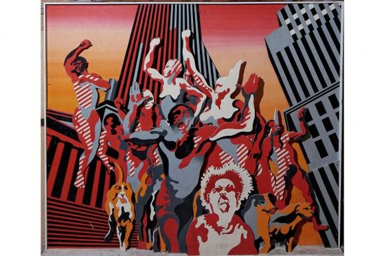 Henri Cueco, Les Hommes Rouges, 1968-9