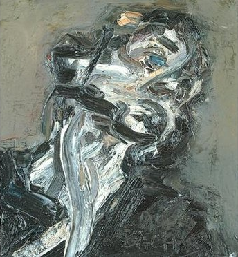 Head of J.Y.M ll, 1984-85, by Frank Auerbach (courtesy Marlborough Fine Art)