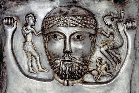 detail from the Gundestrup Cauldron (National Museum of Denmark)